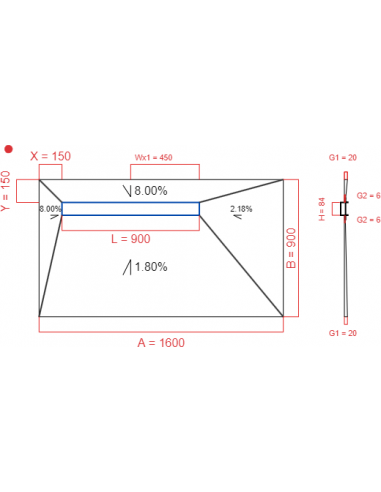 Showerlay Wiper 4 Way 1600 X 900 Mm. . . 