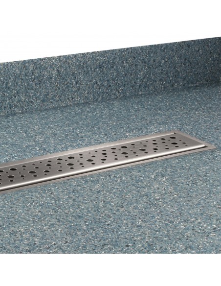 Geïnstalleerde Natte Ruimte Tray In Blauw Vinyl Met Opstaande Rand, Inclusief Mistral Cover