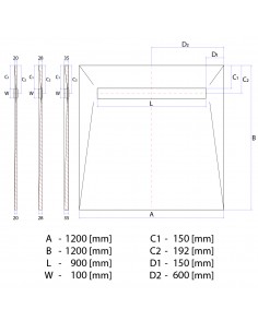 Vinyl Vloer Natte Ruimte Kit: Doucheplaat Inclusief Vuilvanger En Afvoercover (Mistral) 2 Vinyl Vloer Natte Ruimte Kit: Doucheplaat Inclusief Vuilvanger En Afvoercover (Mistral) 2