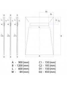 Kit Voor Natte Cel: Douchebak Met 4 - Voudig Afschot Naar De Afvoer, Afvoerdeksel Mistral Messing, Inclusief Afvalput 2 Kit Voor Natte Cel: Douchebak Met 4 - Voudig Afschot Naar De Afvoer, Afvoerdeksel Mistral Messing, Inclusief Afvalput 2