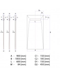 Kit Voor Natte Cel: Douchebak Met 4 - Voudig Afschot Naar De Afvoer, Afvoerdeksel Reversible Zilver, Inclusief Afvalput 2 Kit Voor Natte Cel: Douchebak Met 4 - Voudig Afschot Naar De Afvoer, Afvoerdeksel Reversible Zilver, Inclusief Afvalput 2