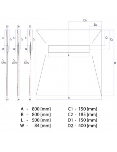 Kit Voor Natte Cel: Douchebak Met 4 - Voudig Afschot Naar De Afvoer, Afvoerdeksel Reversible Messing, Inclusief Afvalput 2 Kit Voor Natte Cel: Douchebak Met 4 - Voudig Afschot Naar De Afvoer, Afvoerdeksel Reversible Messing, Inclusief Afvalput 2