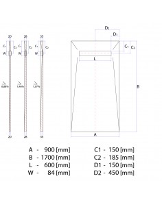 Kit Voor Natte Cel: Douchebak Met 4 - Voudig Afschot Naar De Afvoer, Afvoerdeksel Reversible Messing, Inclusief Afvalput 2 Kit Voor Natte Cel: Douchebak Met 4 - Voudig Afschot Naar De Afvoer, Afvoerdeksel Reversible Messing, Inclusief Afvalput 2