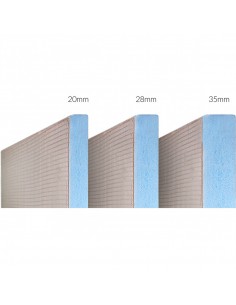 3 standaarddiktes beschikbaar - hoe dikker de goot, hoe beter het afschot en de isolatie (20, 28, 35 mm)