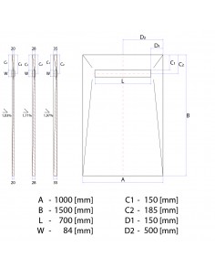 Kit Voor Natte Cel: Douchebak Met 4 - Voudig Afschot Naar De Afvoer, Afvoerdeksel Reversible Messing, Inclusief Afvalput 2 Kit Voor Natte Cel: Douchebak Met 4 - Voudig Afschot Naar De Afvoer, Afvoerdeksel Reversible Messing, Inclusief Afvalput 2