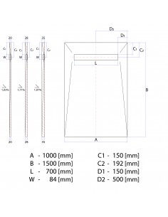 Kit Voor Natte Cel: Doucheplaat Inclusief Vuilvanger En Afvoercover (Mistral) 2 Kit Voor Natte Cel: Doucheplaat Inclusief Vuilvanger En Afvoercover (Mistral) 2