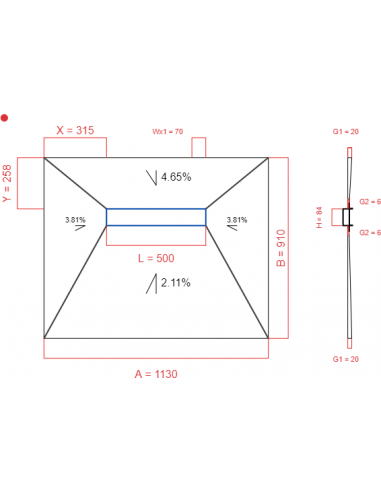 Showerlay Wiper 4 Way 1130 X 910 Mm. . . 