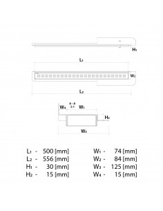Muuropstand Lineaire Afvoerset: Lineaire Doucheafvoer Tegen De Muur Met Tivano Afdekking, Incl. Sifon 2