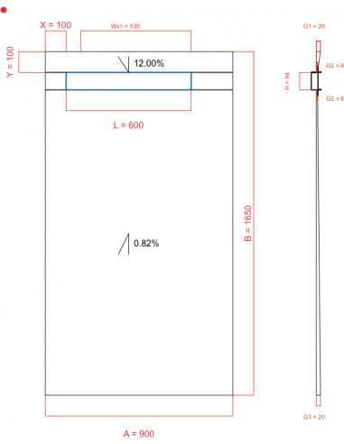 Showerlay Wiper 2 Way 900 X 1650 Mm. . . 