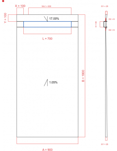 Showerlay Wiper 2 Way 900 X. . . 