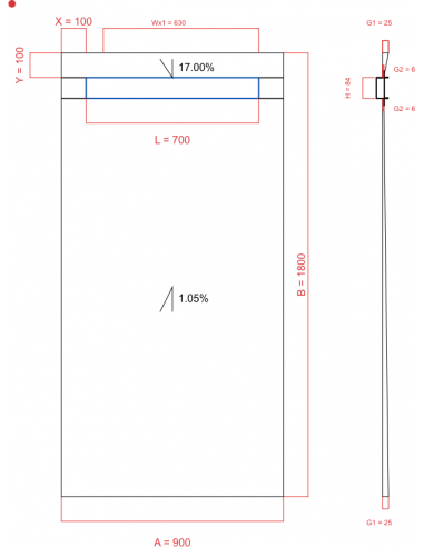 Showerlay Wiper 2 Way 900 X 1800 Mm. . . 