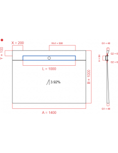 Showerlay Wiper 1 Way 1400. . . 