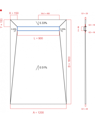 Showerlay Wiper 4 Way 1200 X 1800 Mm. . . 