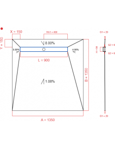 Showerlay Wiper 4 Way 1350. . . 