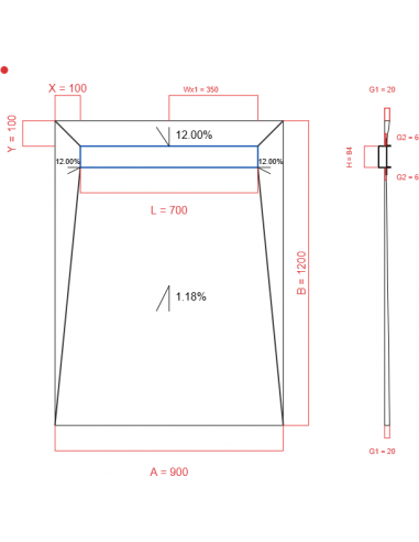 Showerlay Wiper 4 Way 900 X 1200 Mm. . . 