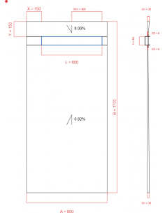 Showerlay Wiper 2 Way 800 X. . . 