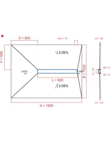 Showerlay Wiper 4 Way 1600 X 1200 Mm. . . 