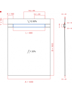Showerlay Wiper 2 Way 1200. . . 
