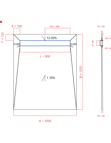 Showerlay Wiper 4 Way 1000 X 1200 Mm. . . 
