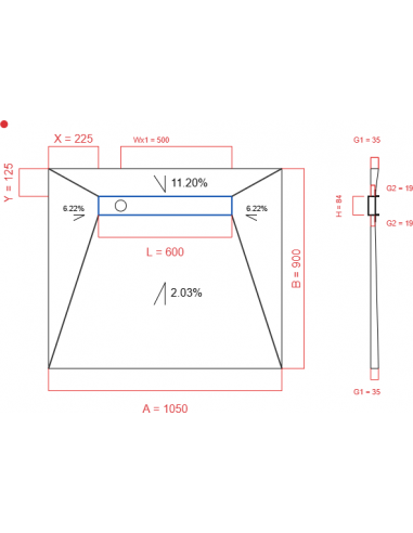 Showerlay Wiper 4 Way 1050 X 900 Mm. . . 