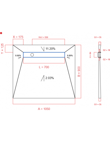 Showerlay Wiper 4 Way 1050 X 900 Mm. . . 