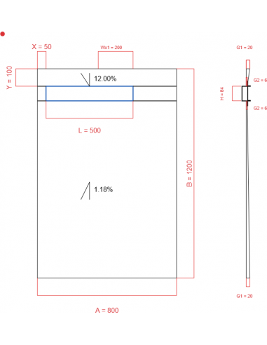 Showerlay Wiper 2 Way 800 X 1200 Mm. . . 
