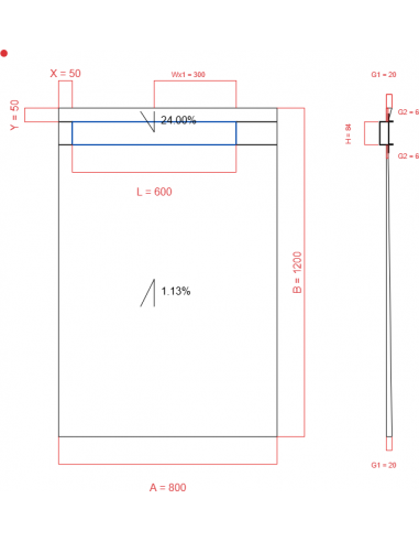 Showerlay Wiper 2 Way 800 X 1200 Mm. . . 