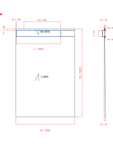 Showerlay Wiper 2 Way 800 X 1200 Mm. . . 