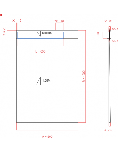 Showerlay Wiper 2 Way 800 X 1200 Mm. . . 