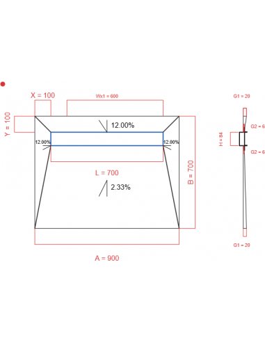 Showerlay Wiper 4 Way 900 X 700 Mm. . . 