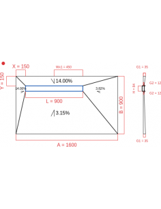 Showerlay Wiper 4 Way 1600. . . 