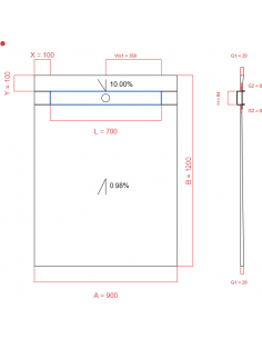 Showerlay Wiper 2 Way 900 X. . . 