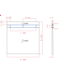 Showerlay Wiper 2 Way 1000. . . 