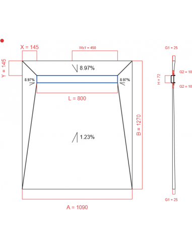 Showerlay Wiper 4 Way 1090 X 1270 Mm. . . 