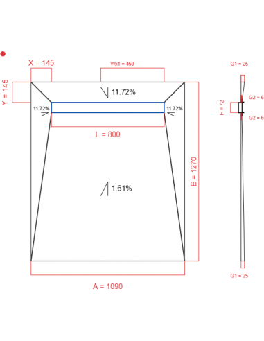 Showerlay Wiper 4 Way 1090 X 1270 Mm. . . 