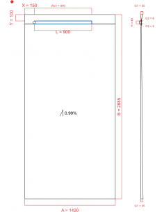 Showerlay Wiper 1 Way 1420. . . 