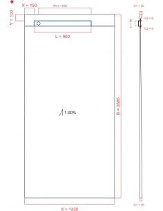 Showerlay Wiper 1 Way 1420. . . 