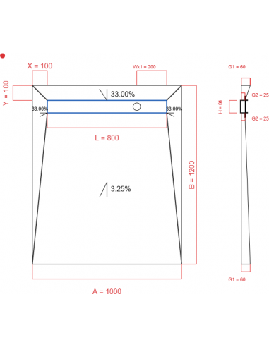 Showerlay Wiper 4 Way 1000 X 1200 Mm. . . 