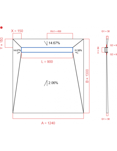 Showerlay Wiper 4 Way 1240 X 1300 Mm. . . 