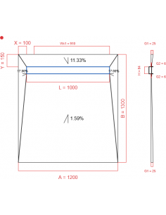 Showerlay Wiper 4 Way 1200. . . 