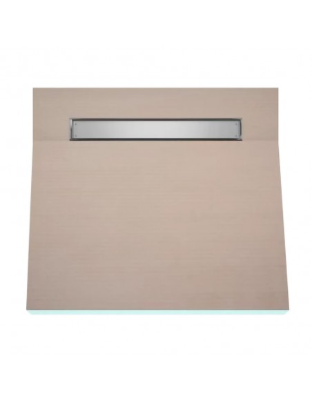 Inloopdouchekit: Tegelbare Eenzijdig Aflopende Doucheplaat En Afdekking Pure