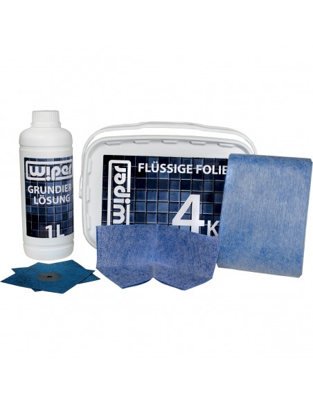 Wiper Afdichtingset Incl. Primer, Vloeibare Afdichtfolie, Afdichtband, Afdicht - Hoeken En Flexibele Buisafdichting