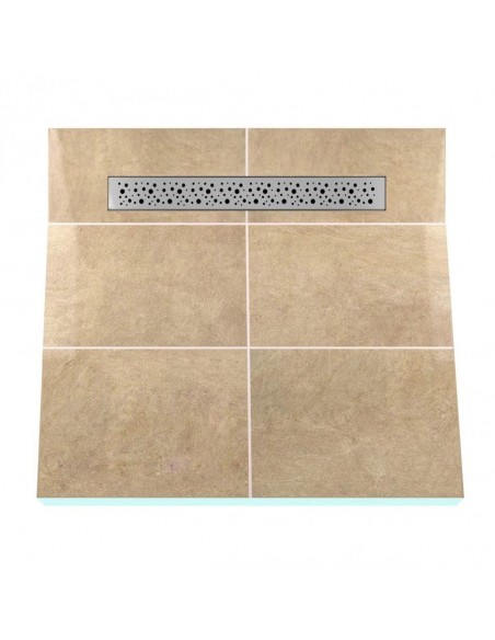 Voorbeeld Van Een Doucheplaat Betegeld Met Grote Tegels