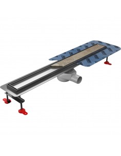 Compleet Set: Lineaire Afvoer Met Designrooster Pure En Sifon