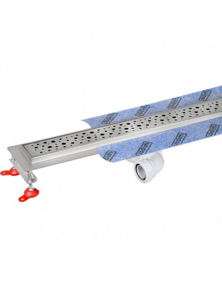 Echt Productbeeld: Duschrinne Wiper Premium Met Mistral Afdekking En Sifon