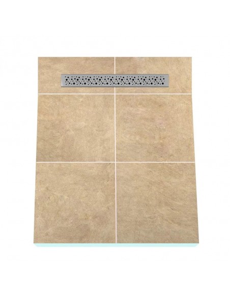 Voorbeeld Van Een Doucheplaat Betegeld Met Grote Tegels