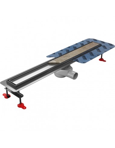 Compleet Set: Lineaire Afvoer Met Designrooster Pure En Sifon