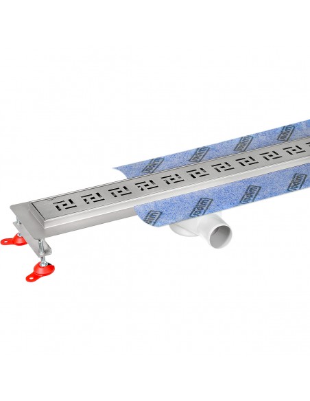 Echt Productbeeld: Duschrinne Wiper Premium Met Tivano Afdekking En Sifon