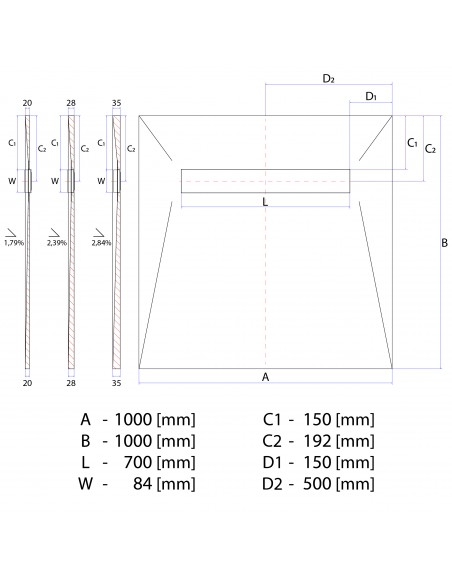 Wiper - Douchebak - 1000 - X - 1000 - Mm - Douchegoot - Type - Ponente