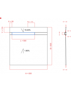 Showerlay Wiper 2 Way 830 X. . . 